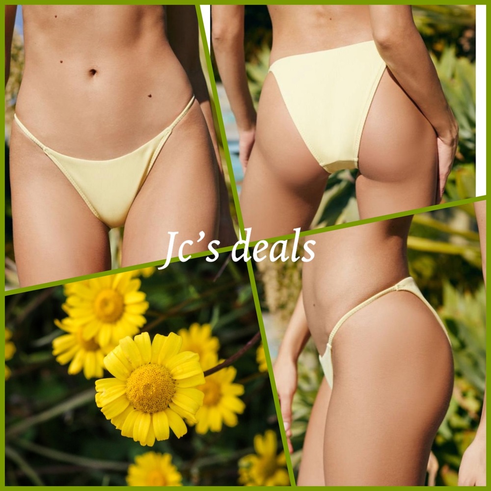 🌞 la hearts women’s Yellow Panama Strap Bottom 🌞